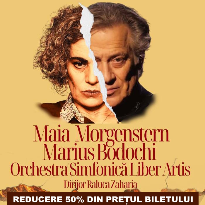 Reducere specială de 50% la bilete pentru spectacolul „Dragoste în 2 acte (și un bis)”