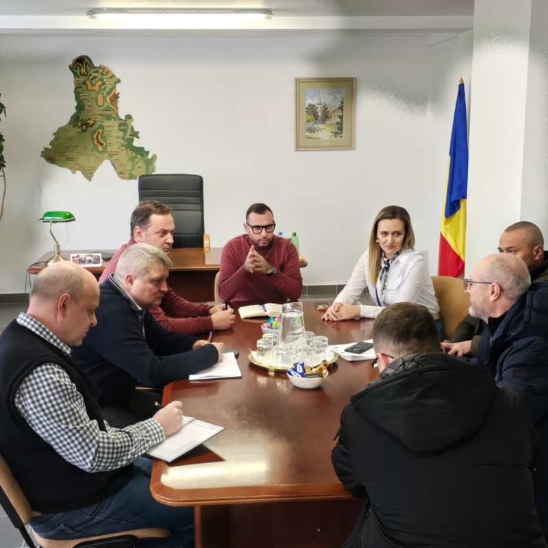 Vizită pe teren pentru o evaluare preliminară a proiectului ce vizează reabilitarea DJ 125, Dănești - Bălan