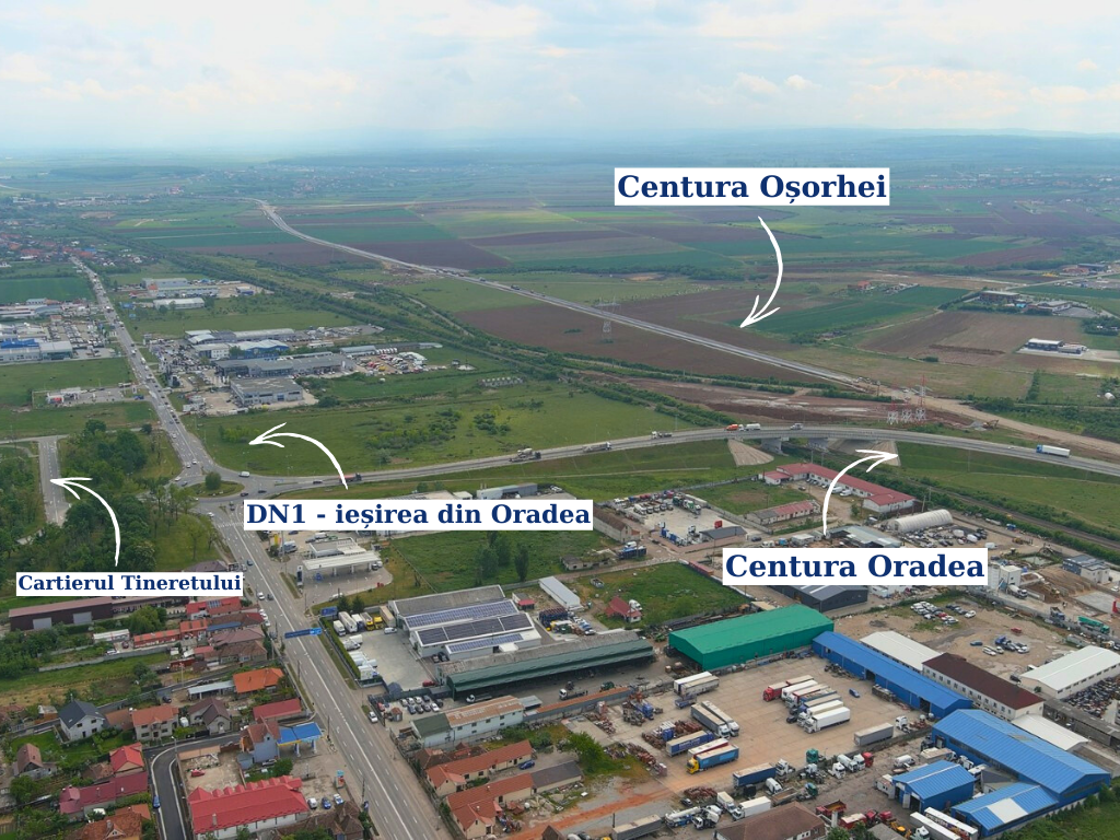 Asfalt pe Centura Oșorhei