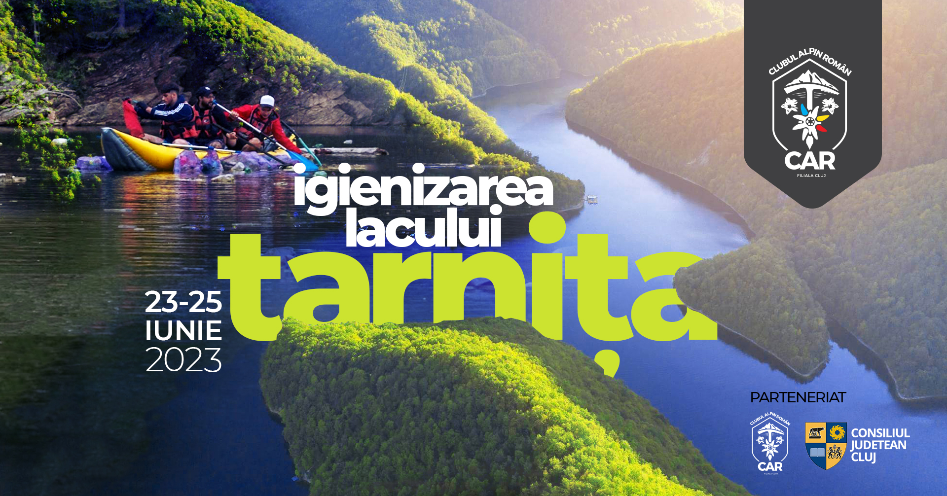 Consiliul Județean sprijină acțiunea de ecologizare a lacului Tarnița