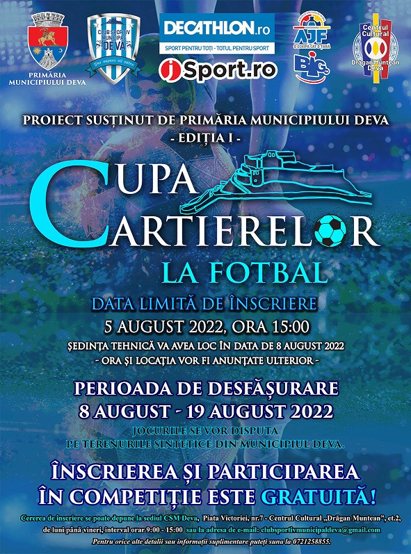 Cupa Cartierelor la Fotbal Deva – Ediția I