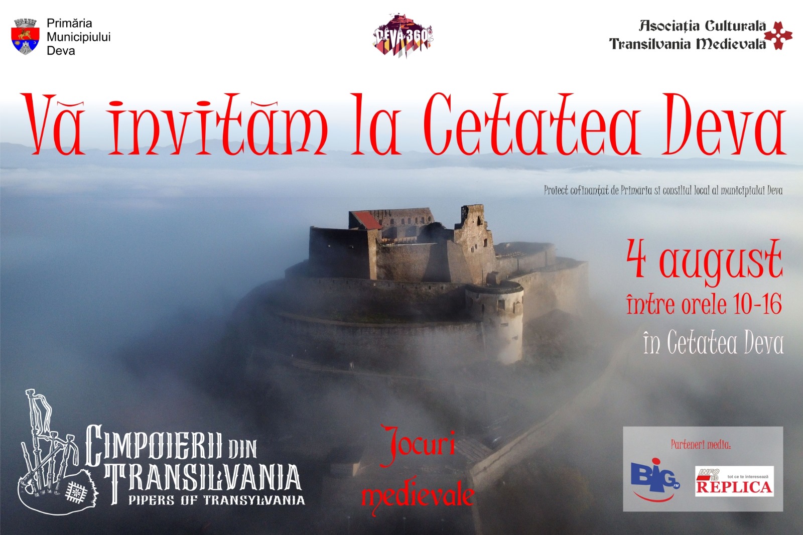 ,,Vă invităm la Cetatea Deva” – proiect cultural susținut de Primăria Municipiului Deva