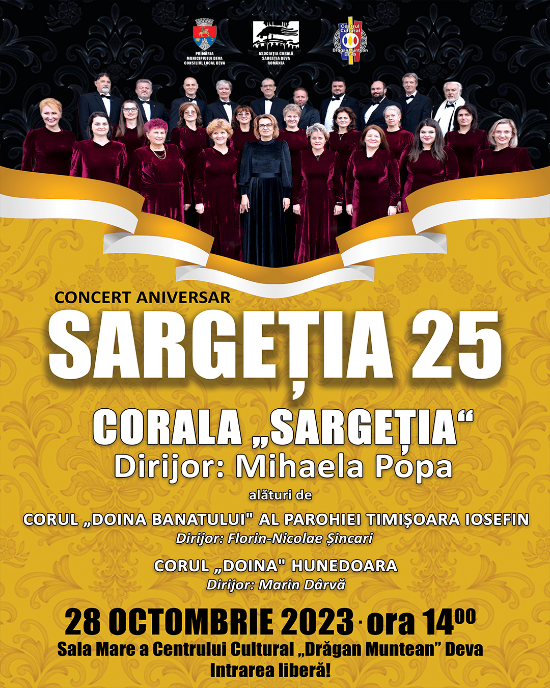 Spectacol aniversar - „Corala Sargeția”, 25 de ani de activitate