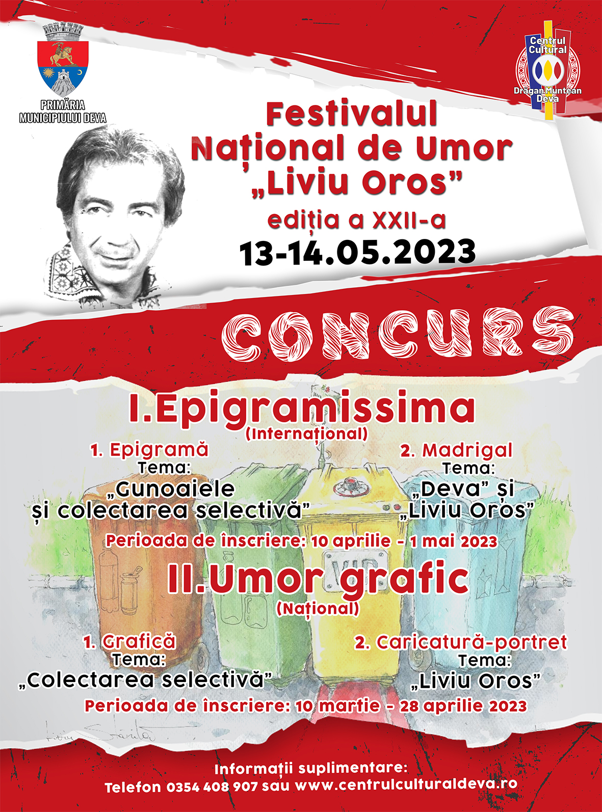 Încep înscrierile la Festivalul Național de Umor „Liviu Oros”