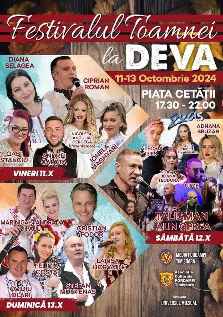,,Festivalul Toamnei și a Recoltei” – restricţii de circulaţie în zona Pieței Cetății din municipiul Deva