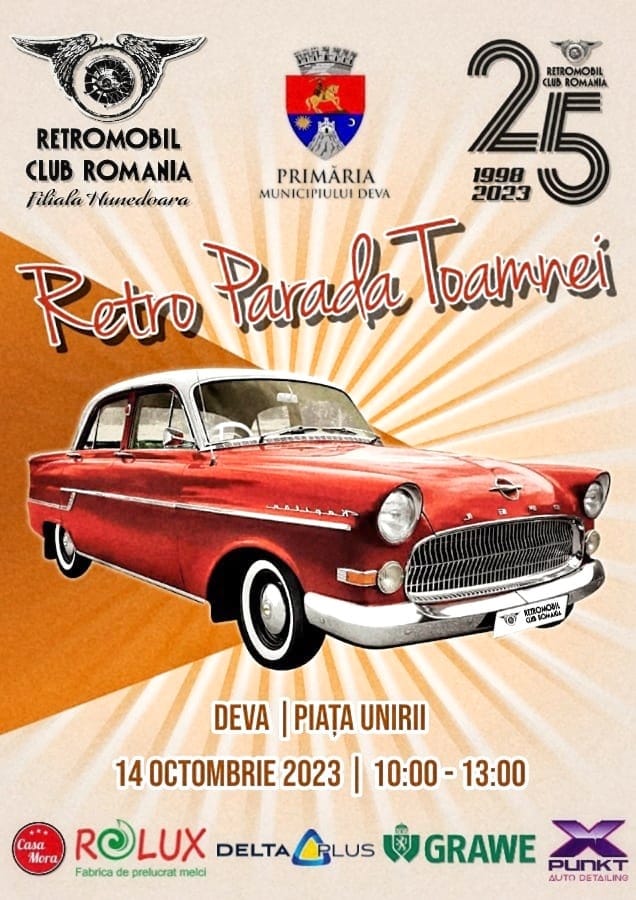 Zeci de mașini de epocă vor fi expuse la Deva