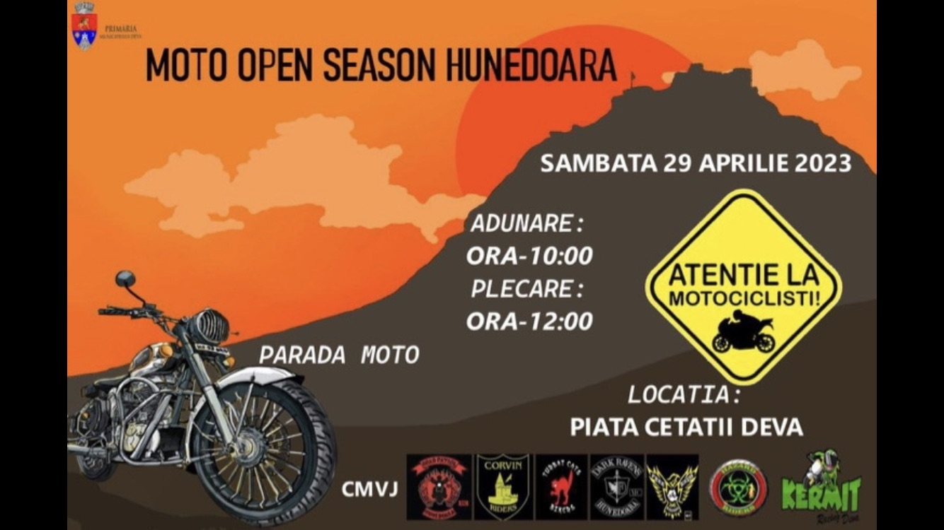 Parada motocicliștilor la Deva