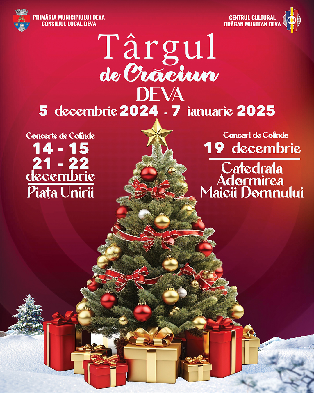 Târgul de Iarnă din Deva se va deschide joi, 5 decembrie 2024!