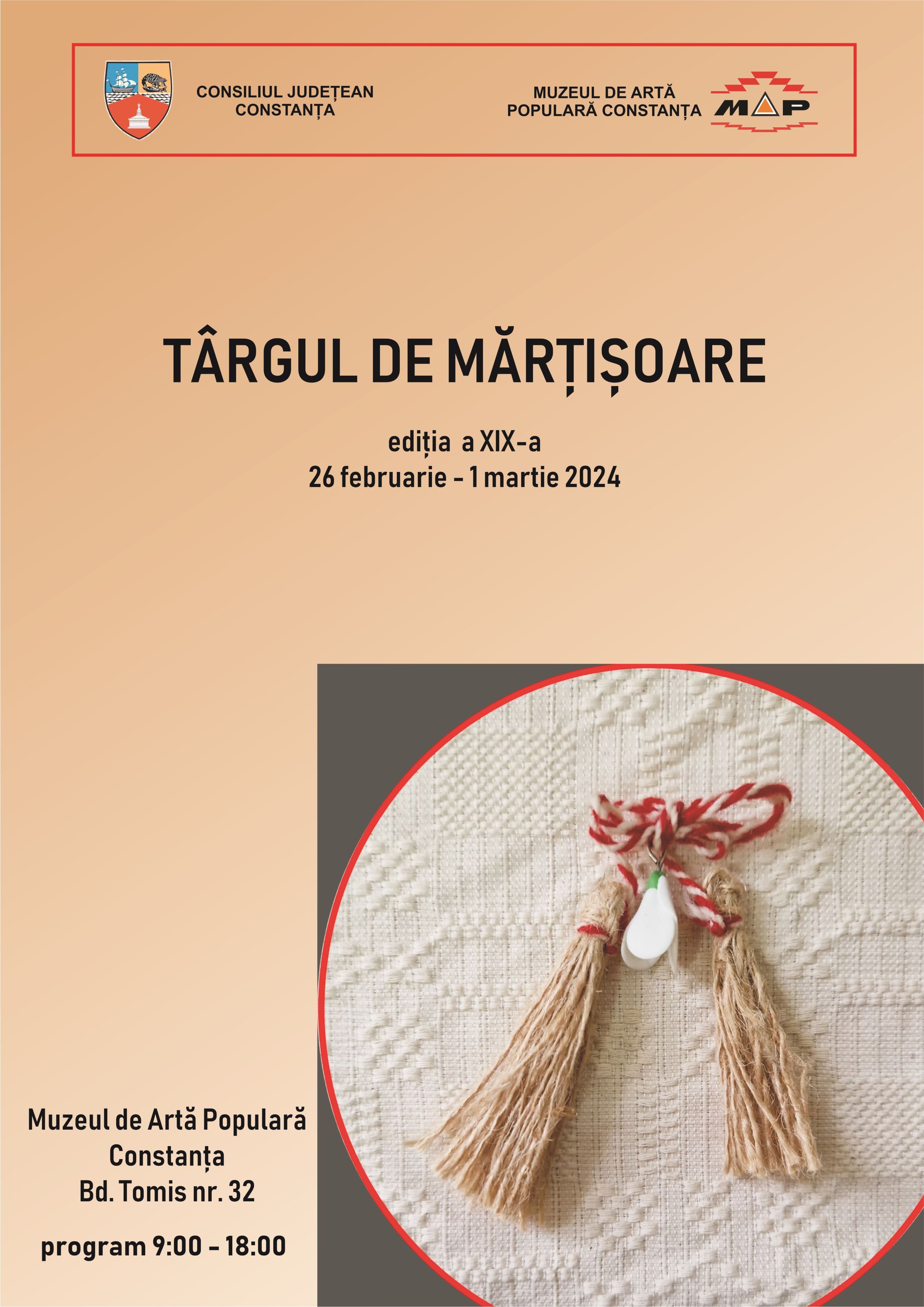 În perioada 26 februarie – 1 martie, Muzeul de Artă Populară, organizează cea de-a XIX-a ediție a Târgului de Mărțișoare