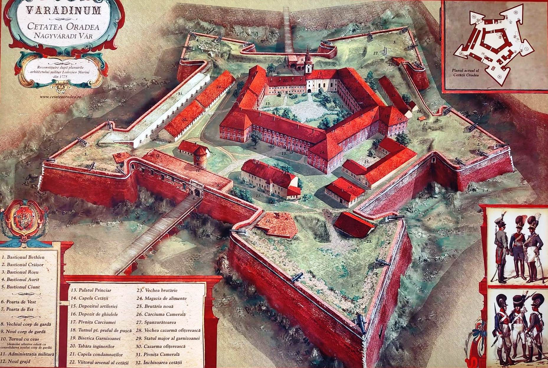 Cetatea Oradea: au început lucrările de reabilitare a Bastionului  Crăișorul