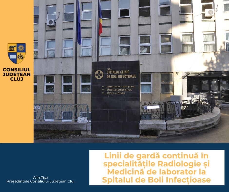 Linii de gardă continuă în specialitățile Radiologie și Medicină de laborator la Spitalul de Boli Infecțioase