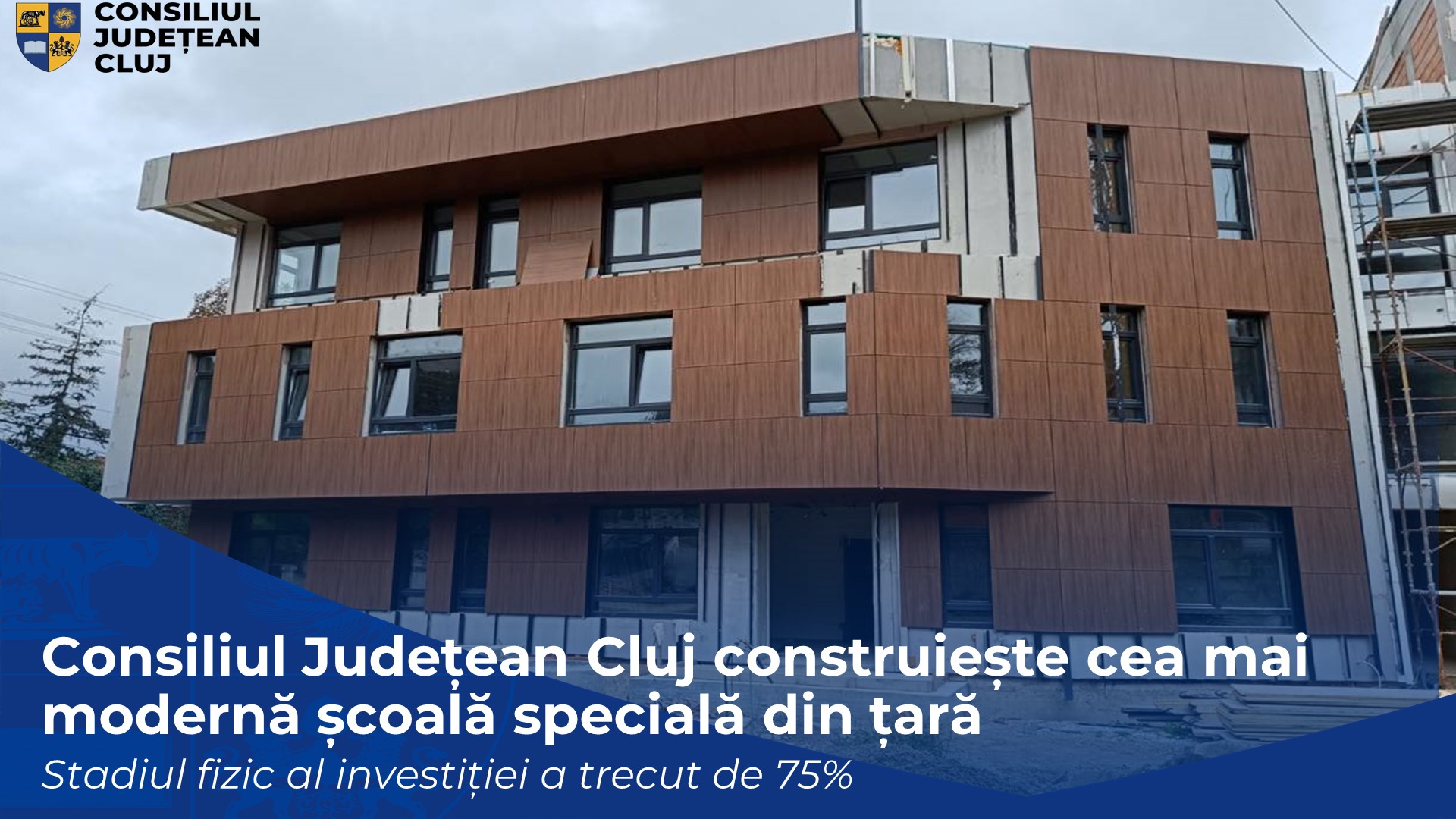 Consiliul Județean Cluj construiește cea mai modernă școală specială din țară