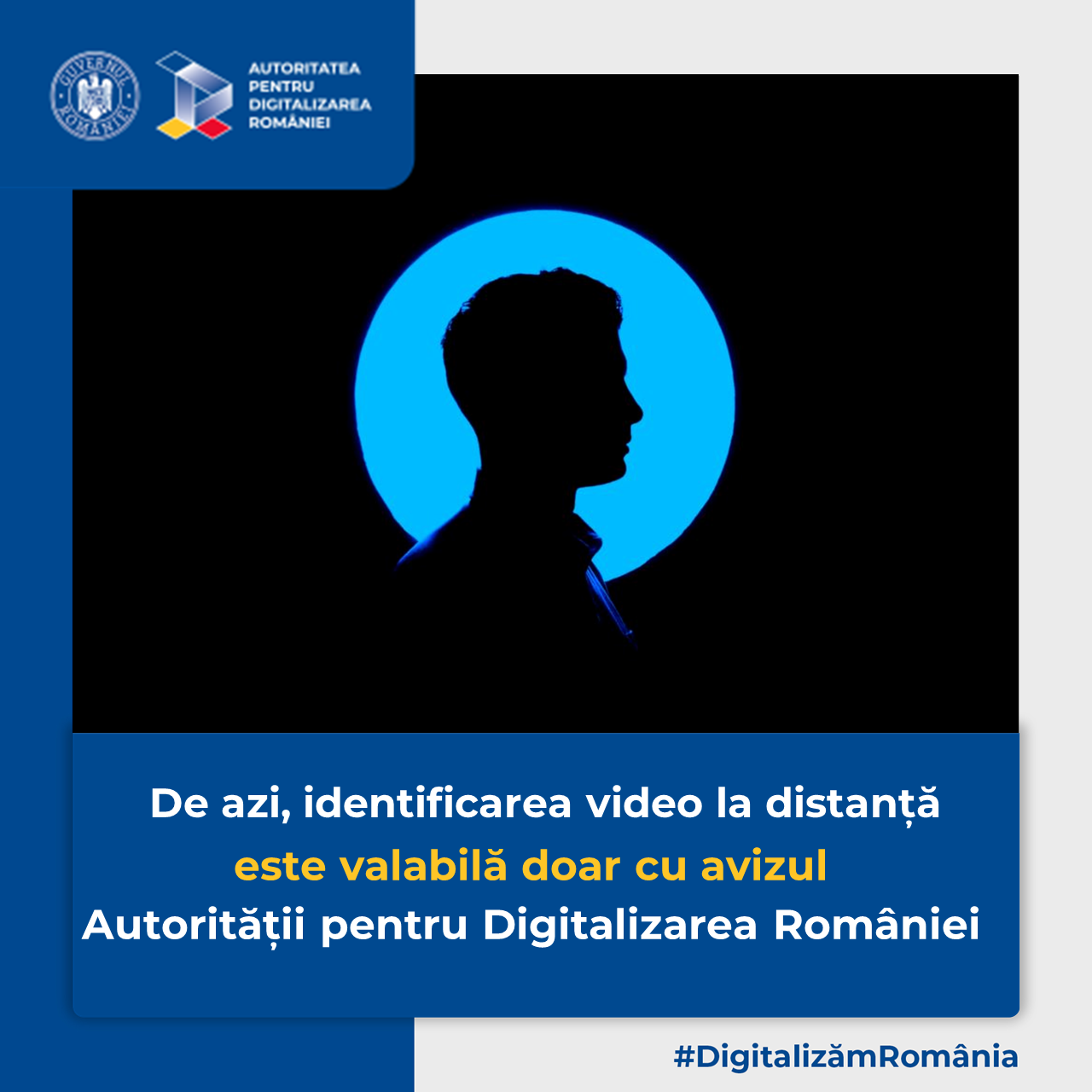 Comunicat | Începând din 22 iulie 2022, identificarea persoanei la distanţă prin mijloace video