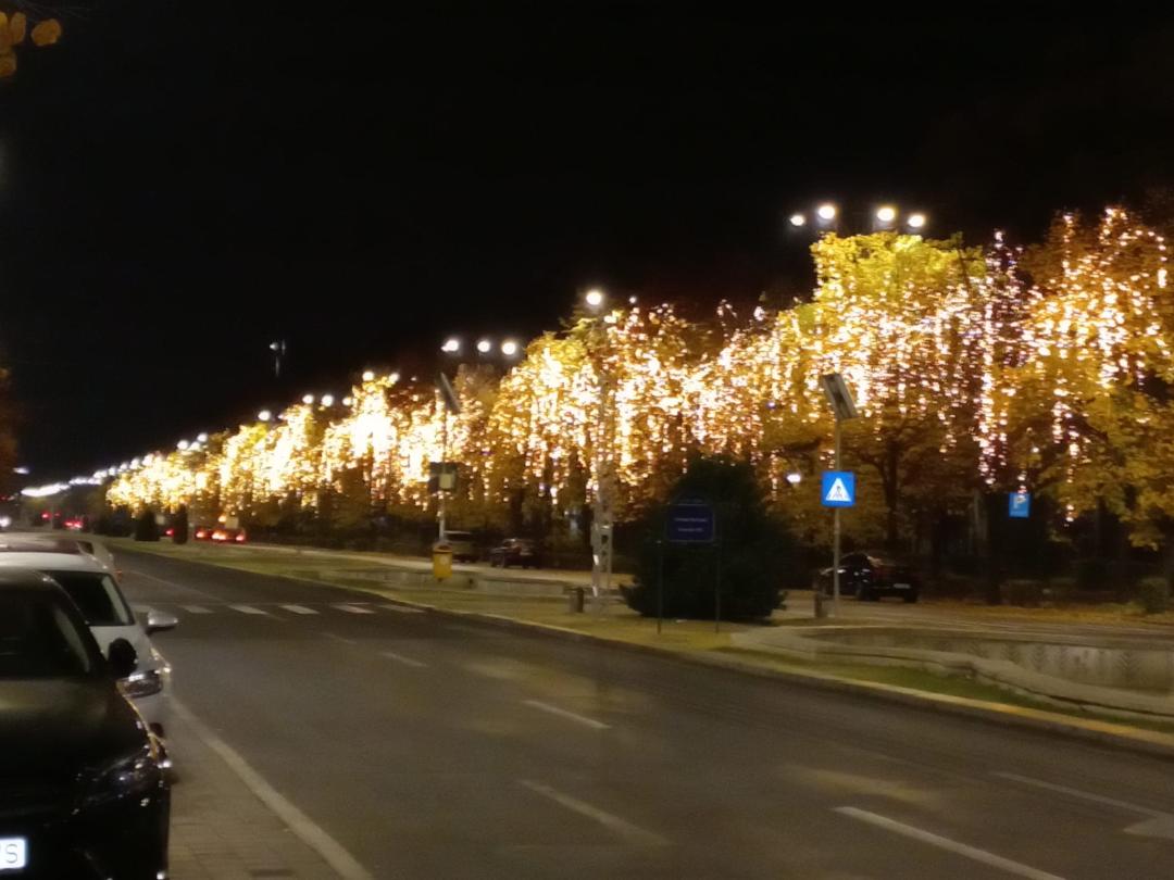 Montare instalații iluminat festiv de sărbători