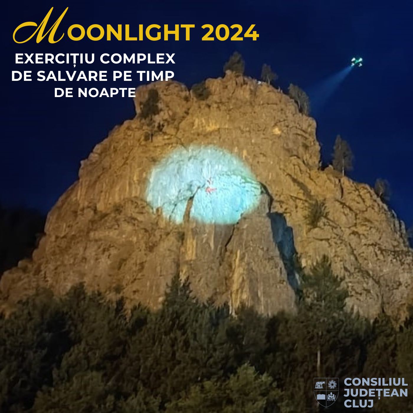 Moonlight Rescue 2024, exercițiu complex de salvare pe timp de noapte