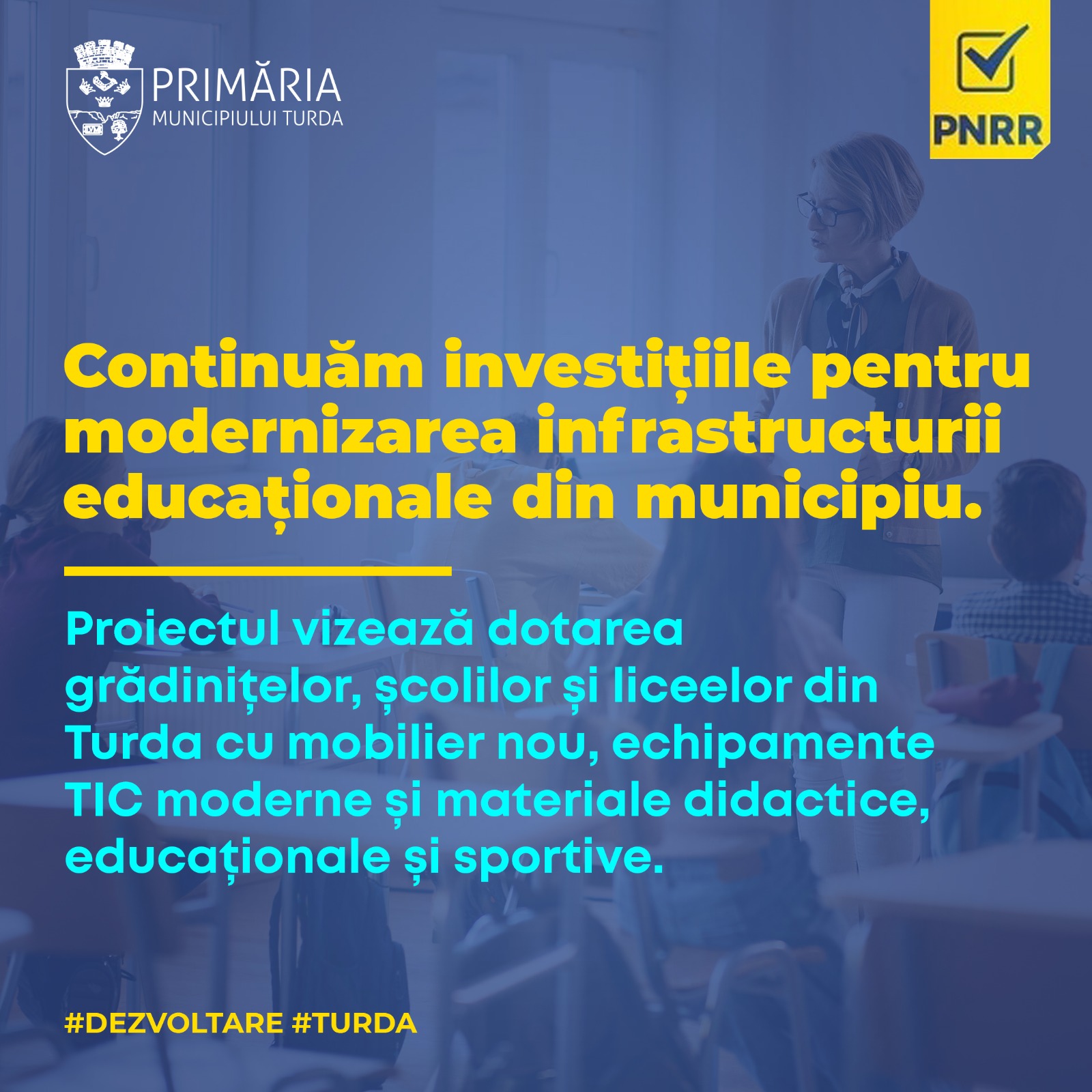 Continuăm investițiile pentru modernizarea infrastructurii educaționale