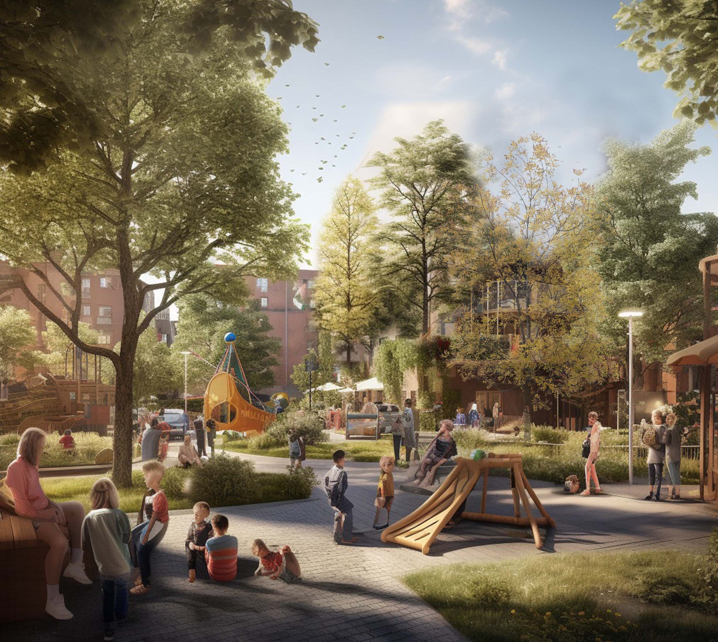 Locuri de joacă reamenajate la standarde occidentale în  cvartalele de locuit din Oradea