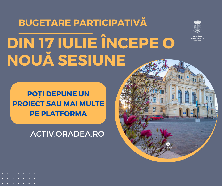 37 de proiecte selectate, până în prezent, în programul de bugetare participativă. Care este stadiul fiecăruia?