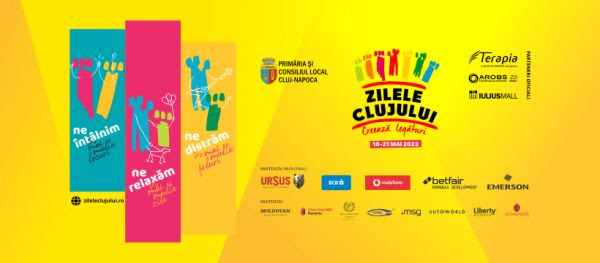 19 mai 2023 - Zilele Clujului - ziua 2: seară de concerte și spectacol de drone și proiecții video în Piața Unirii