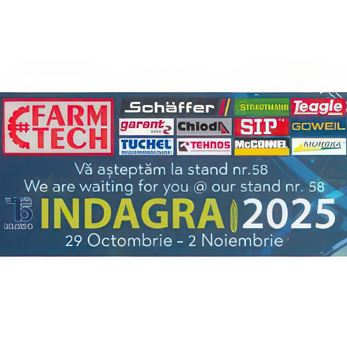 FarmTech Srl- invitatie la INDAGRA