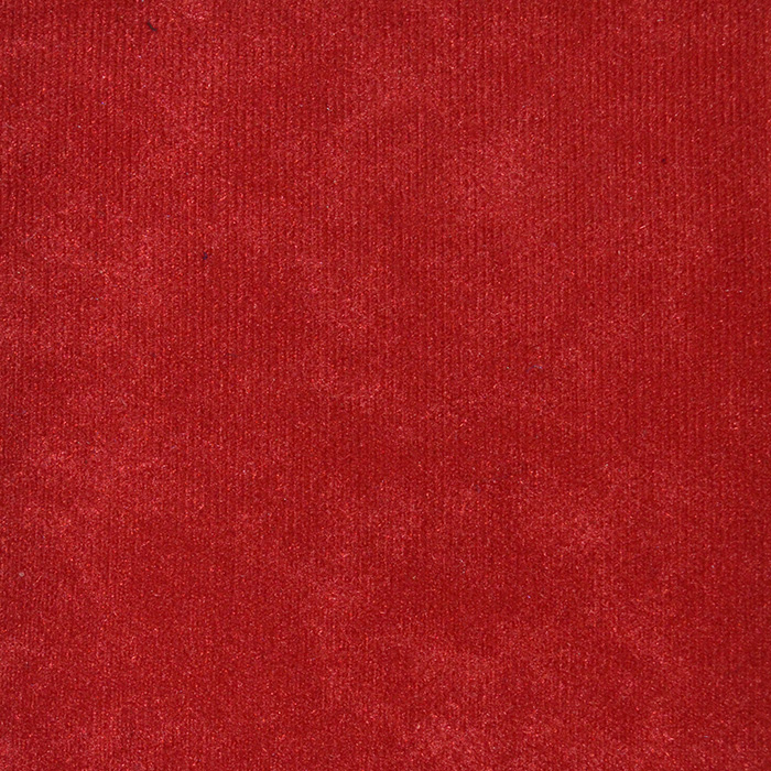 Material textil plusat rosu