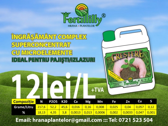 Ingrasaminte Fertillilly pentru pajisti/izlazuri