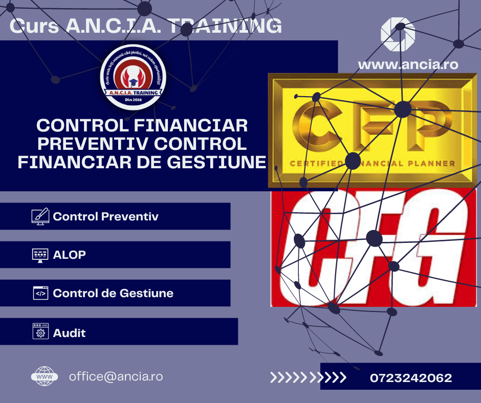 CONTROL FINANCIAR PREVENTIV CONTROL FINANCIAR DE GESTIUNE