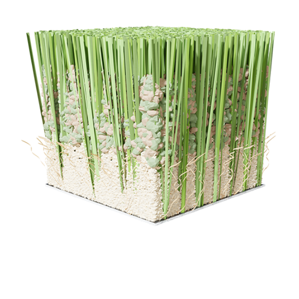 Gazon sintetic pentru fotbal 40 mm -  ecologic si 100 % reciclabil