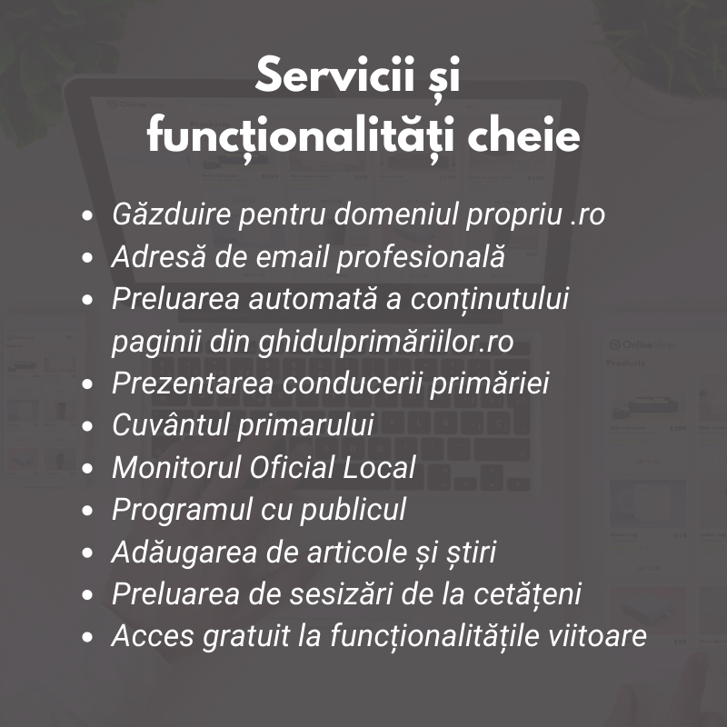 Cel mai scurt drum de la idee la un site dedicat primăriei