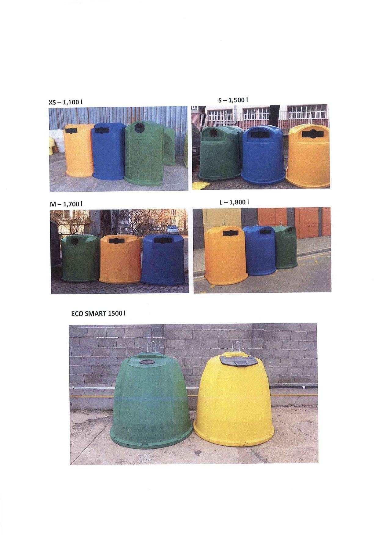 CONTAINERE COLECTARE DESEURI - TIP IGLOO