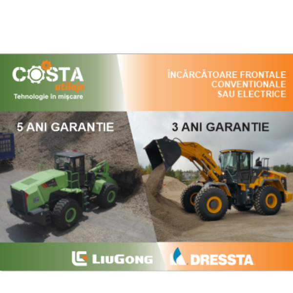 LiuGong Dressta: Încărcătoare frontale cu garanție imbatabilă!