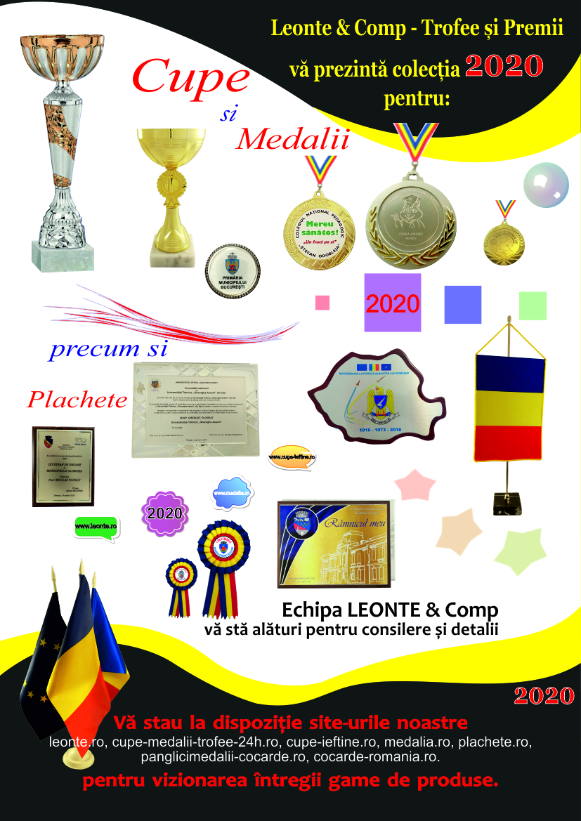 Avem cupe foarte frumoase, medalii, diplome la prețuri super-ieftine chiar și pentru comenzi mici.