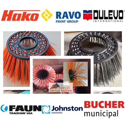 Perii si piese pt maturatori stradale FAUN , HAKO , SCARAB , JOHNSTON , BUCHER
