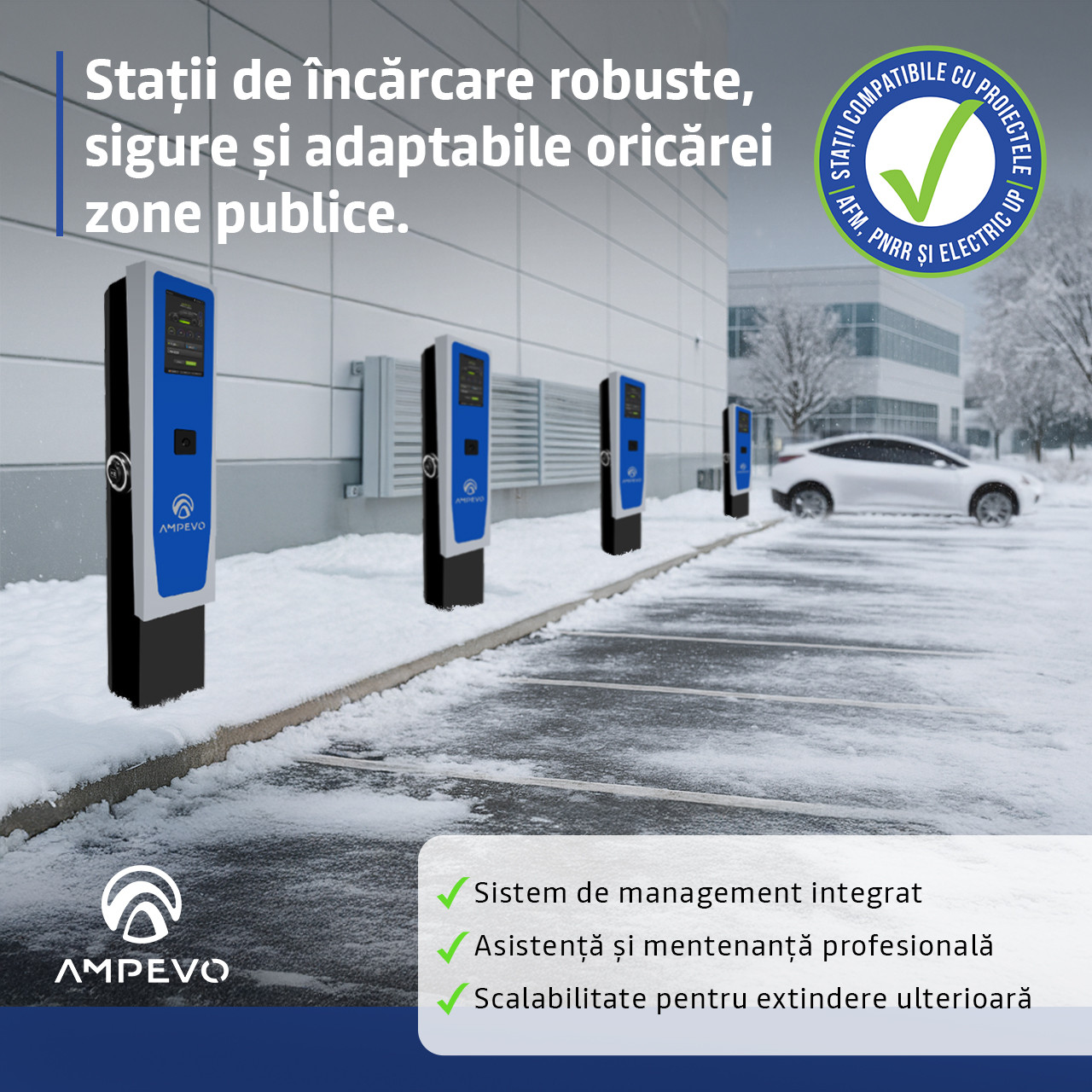 Soluții de încărcare pentru afacerea ta, centre comerciale, parcări private sau instituții publice