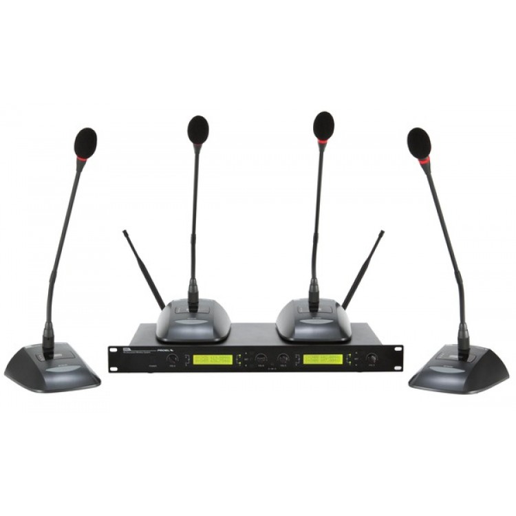 Sistem complet 4 microfoane conferinta wireless, DWSKIT