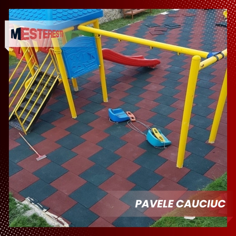 Pavele cauciuc pentru Spații de Joacă