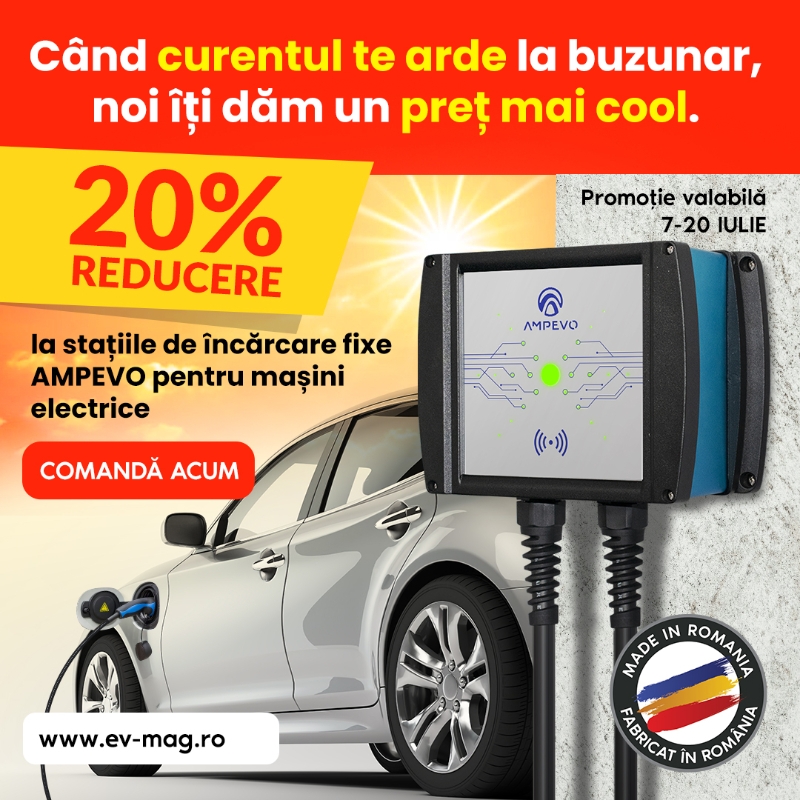 ☀️ Oferte promoționale de vară la Stațiile de Încărcare EV - AMPEVO! ⚡