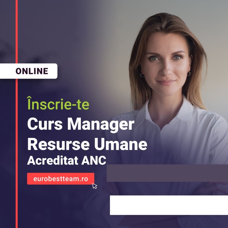 Curs Acreditat CAFFPA Manager Resurse Umane 17 iulie - 14 august 2025
