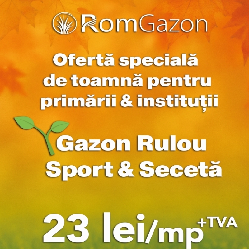 Ofertă specială pentru primării și instituții publice – gazon rulou premium la preț redus