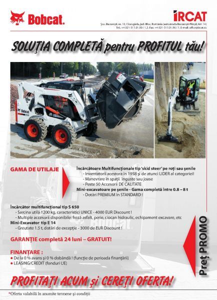 Promotii  - Bobcat – Modele din NOUA GENERATIE !