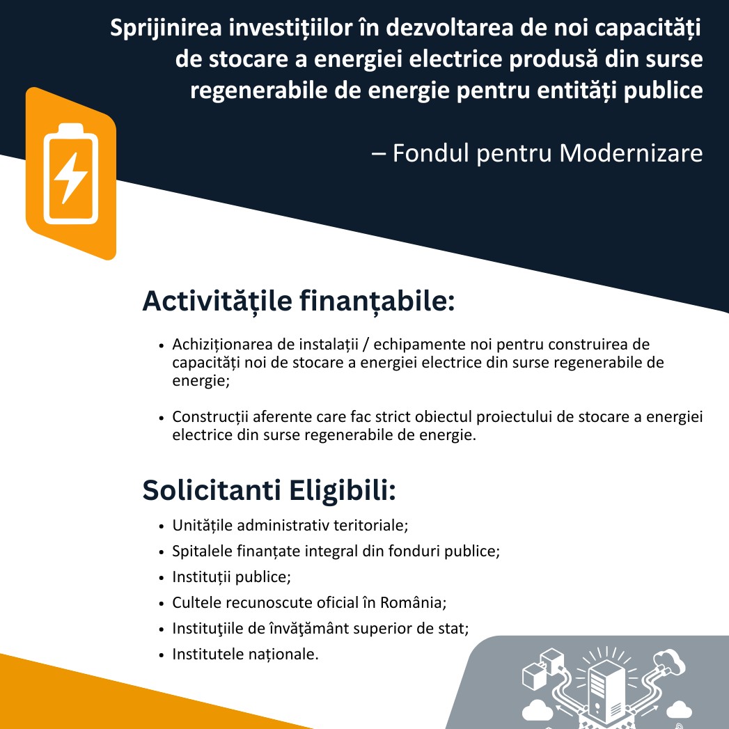 Stocare pentru autoconsum (baterii)