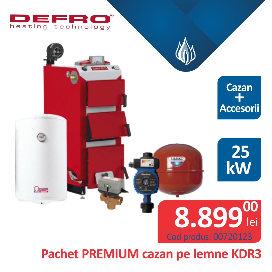 Pachet PREMIUM cazan pe lemne KDR3