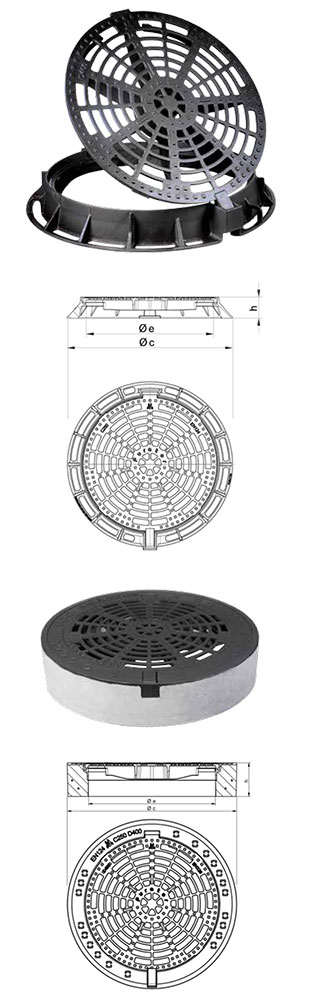 Gratar rotund din fonta