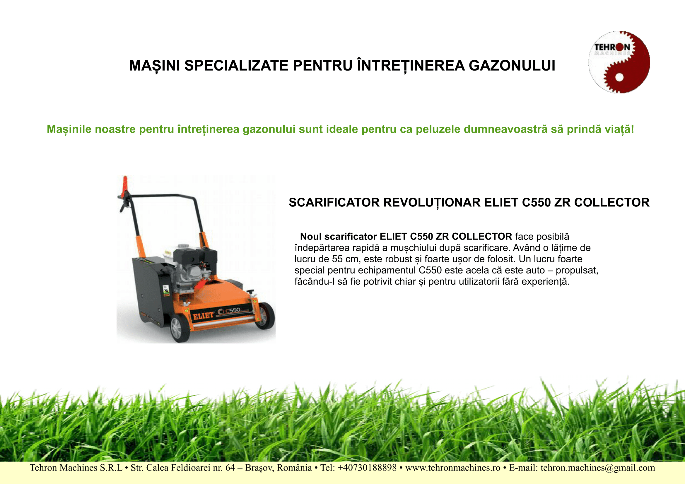 Scarificator ELIET C550 ZR COLLECTOR