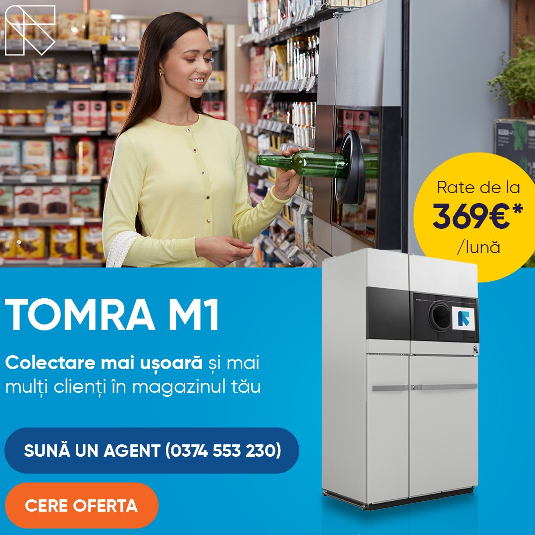 TOMRA M1 - cel mai mic sistem automat de preluare a ambalajelor.