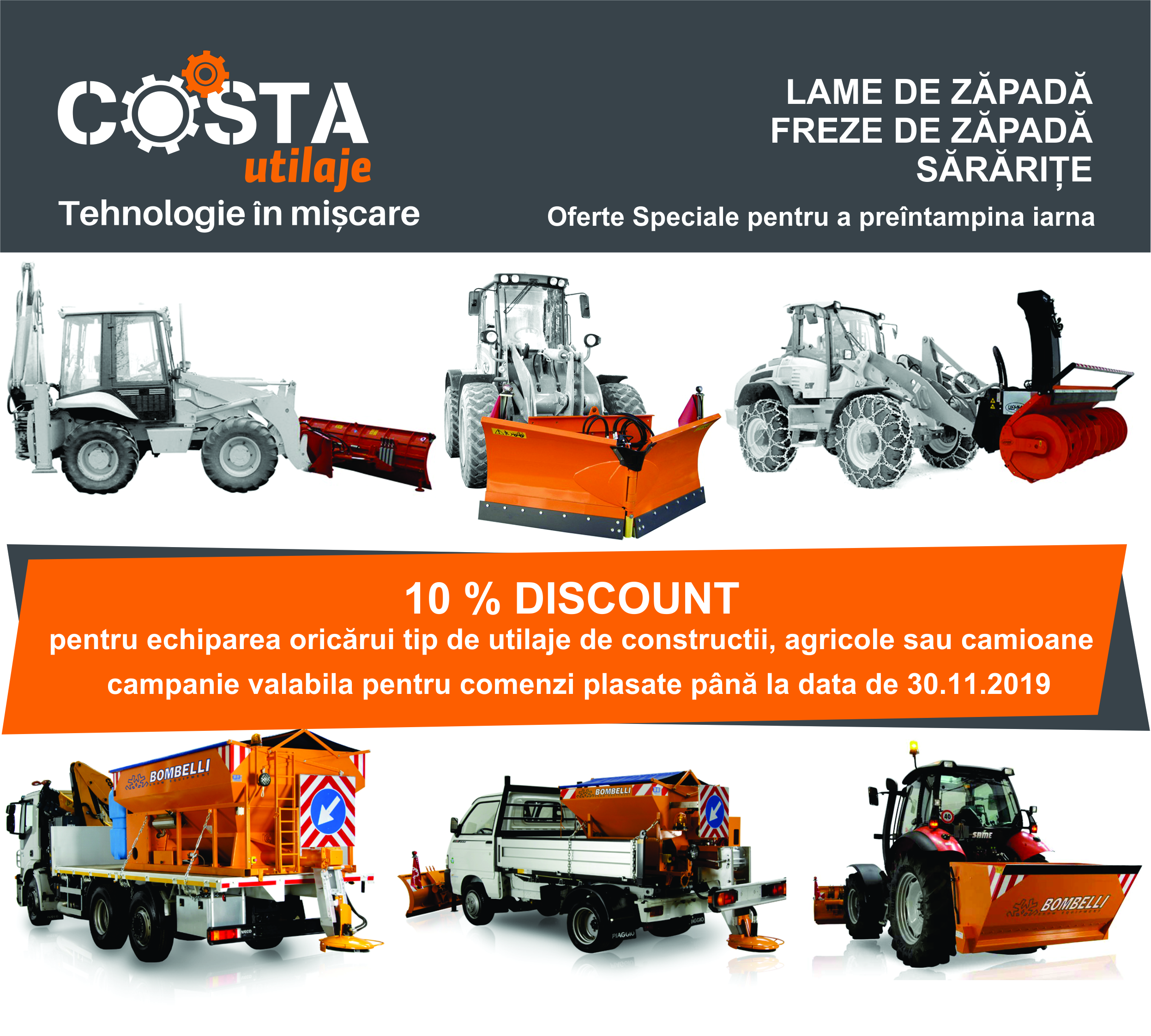 Lame de zapada, freze de zapada si sararite