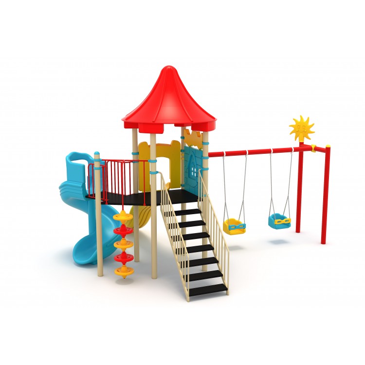 44M Clasic Echipament loc de joaca exterior parc din metal