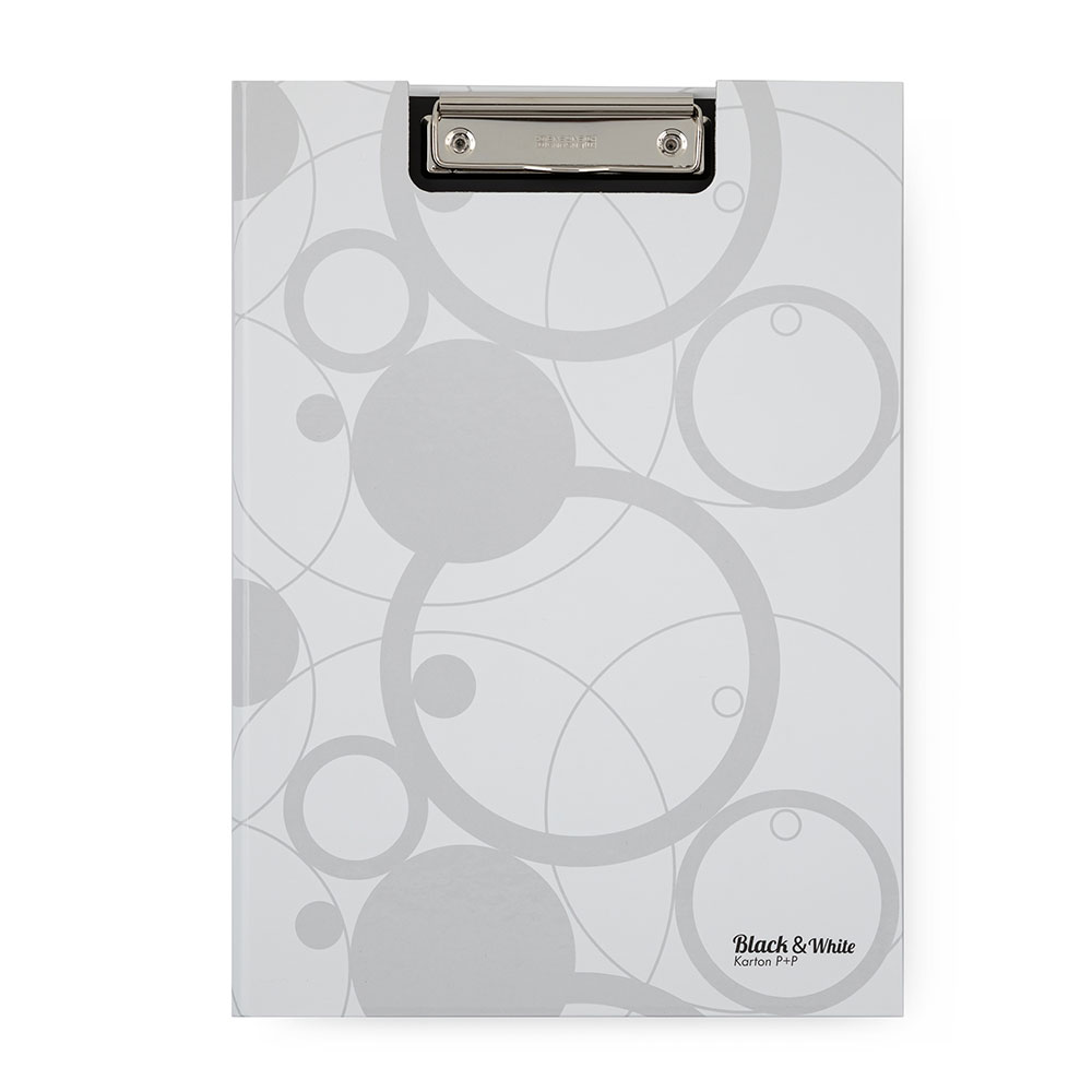 Clipboard dublu A4 Black&White-Alb