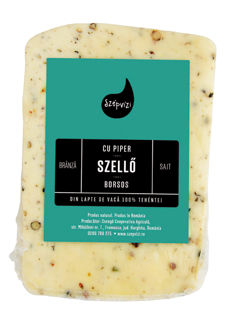 BRÂNZĂ SZELLŐ CU PIPER / BORSOS SZELLŐ SAJT