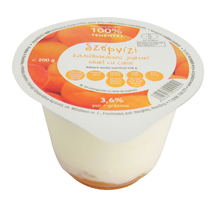 IAURT CU CAISE / KAJSZIBARACKOS JOGHURT